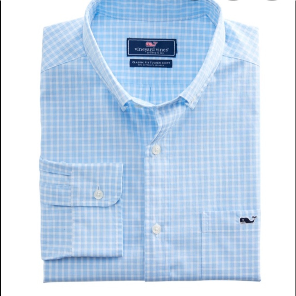Vineyard Vines Conch Shell Check Classic Tucker